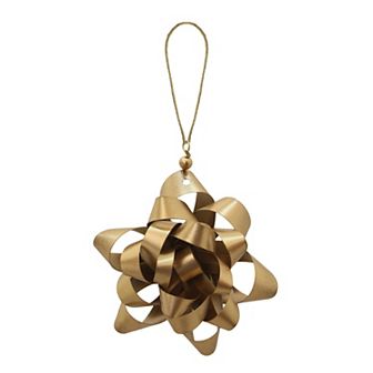 St. Nicholas Square® Metal Star Gift Bow Christmas Ornament