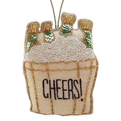 St. Nicholas Square Cheers Bucket Beaded Christmas Ornament