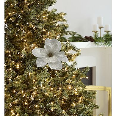 St. Nicholas Square Artificial Poinsettia Clip Christmas Ornament