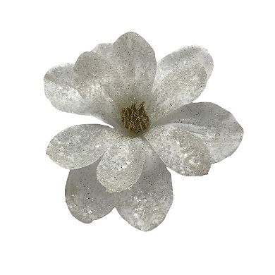 St. Nicholas Square Artificial Poinsettia Clip Christmas Ornament