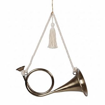 St. Nicholas Square® Metal French Horn Christmas Ornament