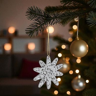 St. Nicholas Square® Jeweled & Beaded Snowflake Christmas Ornament