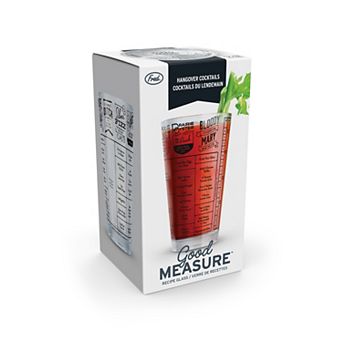 Fred Good Measure Hangover Recipe Glass