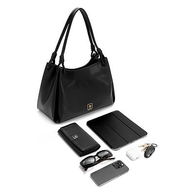 Bolso Calvin Klein Penny Con Triple Compartimento Color Diseño De La
