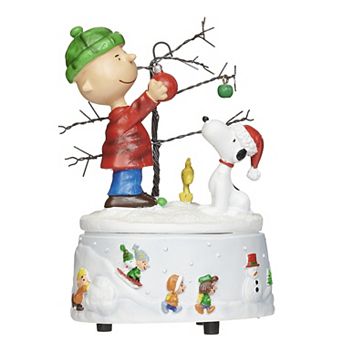 Roman Musical Charlie Brown, Snoopy and Woodstock Table Decor 6.25"