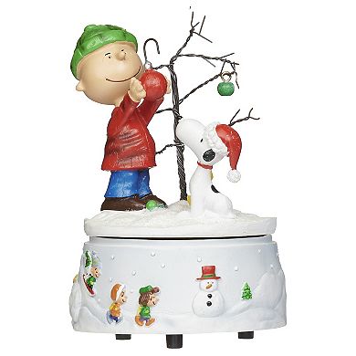 Roman Musical Charlie Brown, Snoopy and Woodstock Table Decor 6.25"