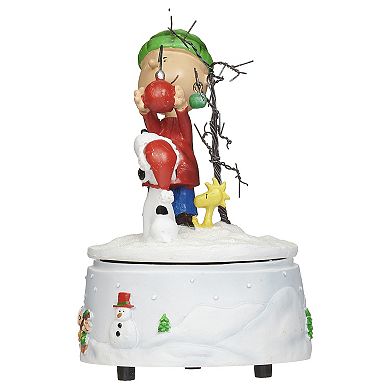 Roman Musical Charlie Brown, Snoopy and Woodstock Table Decor 6.25"