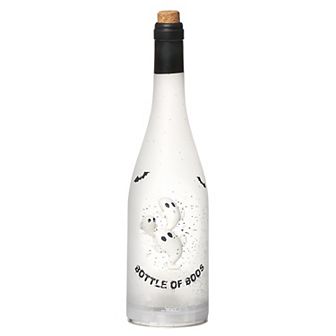 Roman 12" Lighted Swirl Bottle of Boos Table Decor