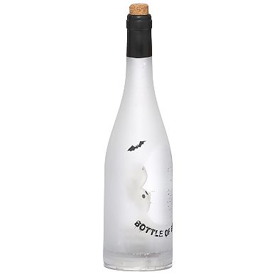 Roman 12" Lighted Swirl Bottle of Boos Table Decor