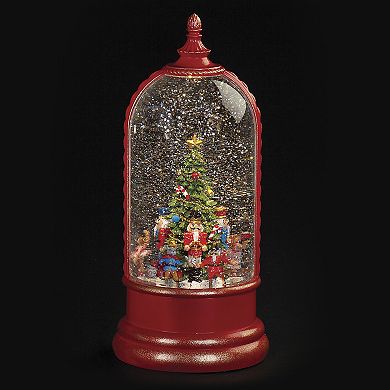 Roman Lighted Musical Nutcracker Rotating Dome Table Decor