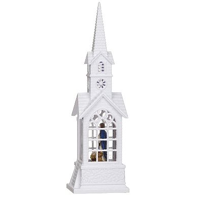 Roman 15" Lighted Swirl Holy Family Church Table Decor