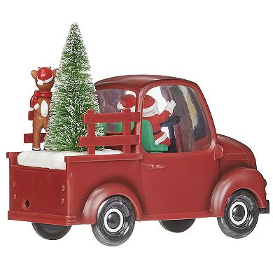 Roman Lighted Swirl Rudolph Truck Table Decor