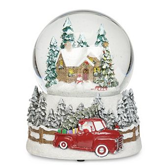 Roman Musical House Dome with Truck Base Table Decor