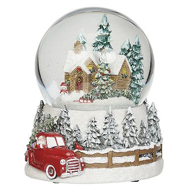 Roman Musical House Dome with Truck Base Table Decor