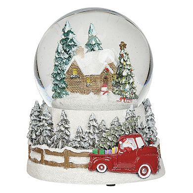 Roman Musical House Dome with Truck Base Table Decor