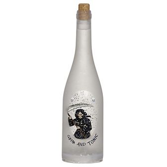 Roman 12" Lighted Grim and Tonic Bottle Decor