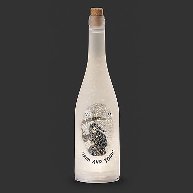 Roman 12" Lighted Grim and Tonic Bottle Decor