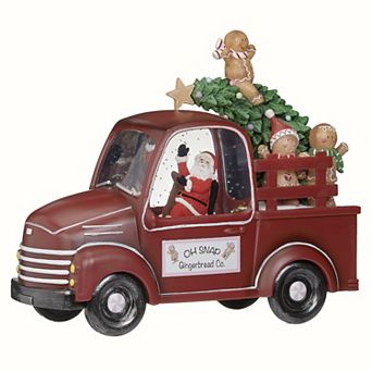 Roman 8" Lighted Swirl Gingerbread Truck Table Decor