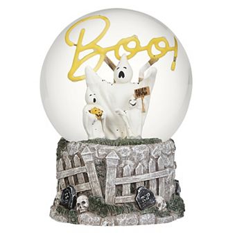 Roman Lighted Ghost Dome with Boo Accent Table Decor