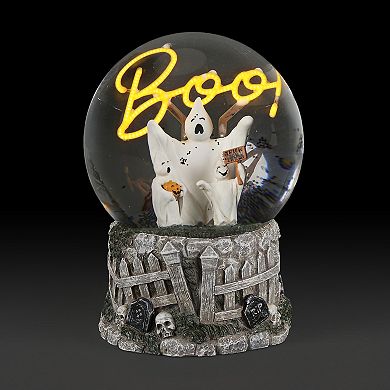 Roman Lighted Ghost Dome with Boo Accent Table Decor