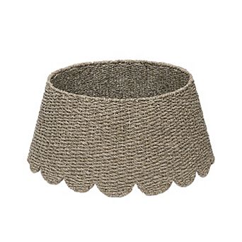 St. Nicholas Square® Scalloped Seagrass Christmas Tree Collar