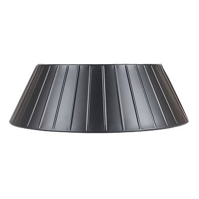 St. Nicholas Square® Ribbed Black Metal Christmas Tree Collar