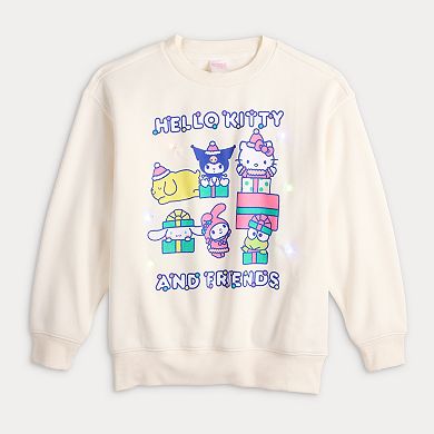 Girls 7-16 Hello Kitty Light Up Long Sleeve Fleece Pullover