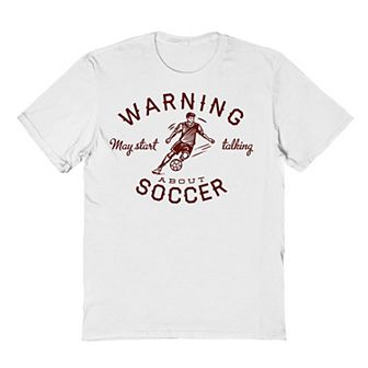 Men's Soccer Warning Graphic Tee