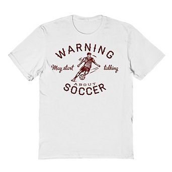 Men's Soccer Warning Graphic Tee