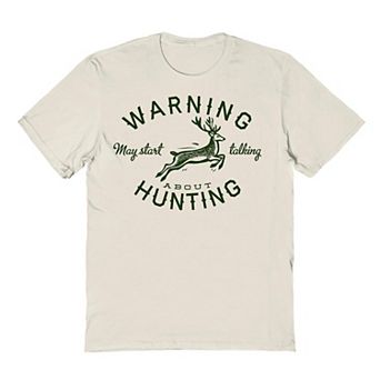 Men's Hunting Warning Graphic Tee