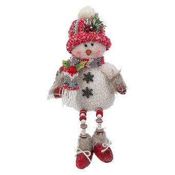 Snowflake Snowman Sitter Table Decor