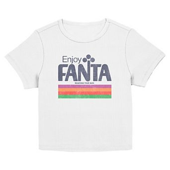 Juniors' Enjoy Fanta Vintage Graphic Baby Tee