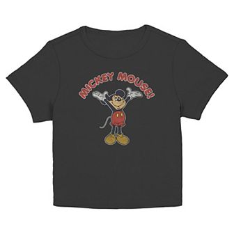 Disney's Mickey Mouse Retro Style Juniors' Graphic Baby Tee