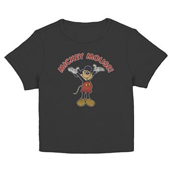 Disney's Mickey Mouse Retro Style Juniors' Graphic Baby Tee