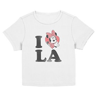Disney's Minnie Mouse I Love LA Juniors' Graphic Baby Tee