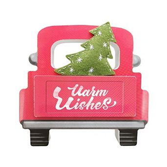 St. Nicholas Square® Warm Wishes Truck Shaped Caption Box Table Decor