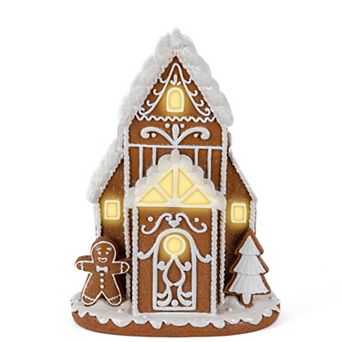 LED Gingerbread House Table Decor