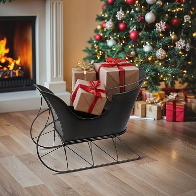 Metal Sleigh Floor Decor