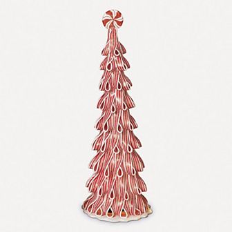9 in LED Artificial Peppermint Tree Table Decor