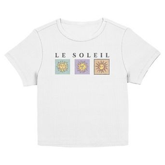 Juniors' Le Soleil Graphic Baby Tee