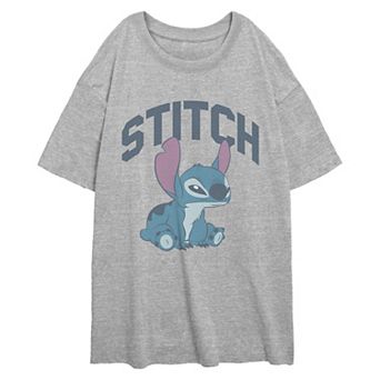 Disney's Lilo & Stitch Angry Face Juniors' Oversized Graphic Tee