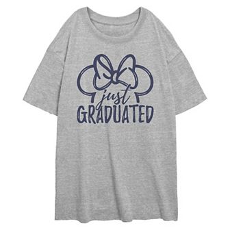 Disney's Minnie Mouse Ears Just Graduated Juniors' Oversized Graphic Tee