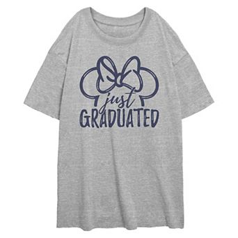 Disney's Minnie Mouse Ears Just Graduated Juniors' Oversized Graphic Tee