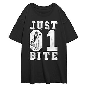 Disney's Snow White Just One Bite Juniors' Oversized Graphic Tee