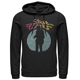 Men's Star Wars Boba Fett Silhouette Graphic Hoodie