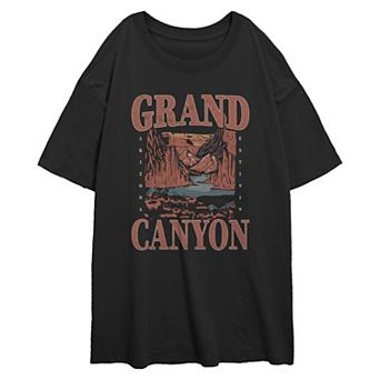 Juniors' Grand Canyon Arizona Est. 1919 Oversized Graphic Tee