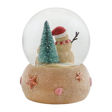 St. Nicholas Square Resin Snowman Musical Snow Globe Table Decor