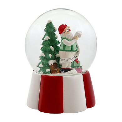 St. Nicholas Square Musical Santa Snow Globe Table Decor