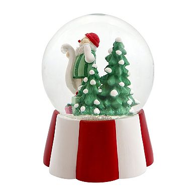 St. Nicholas Square Musical Santa Snow Globe Table Decor