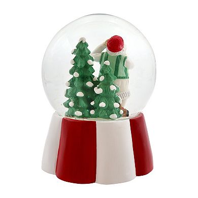 St. Nicholas Square Musical Santa Snow Globe Table Decor